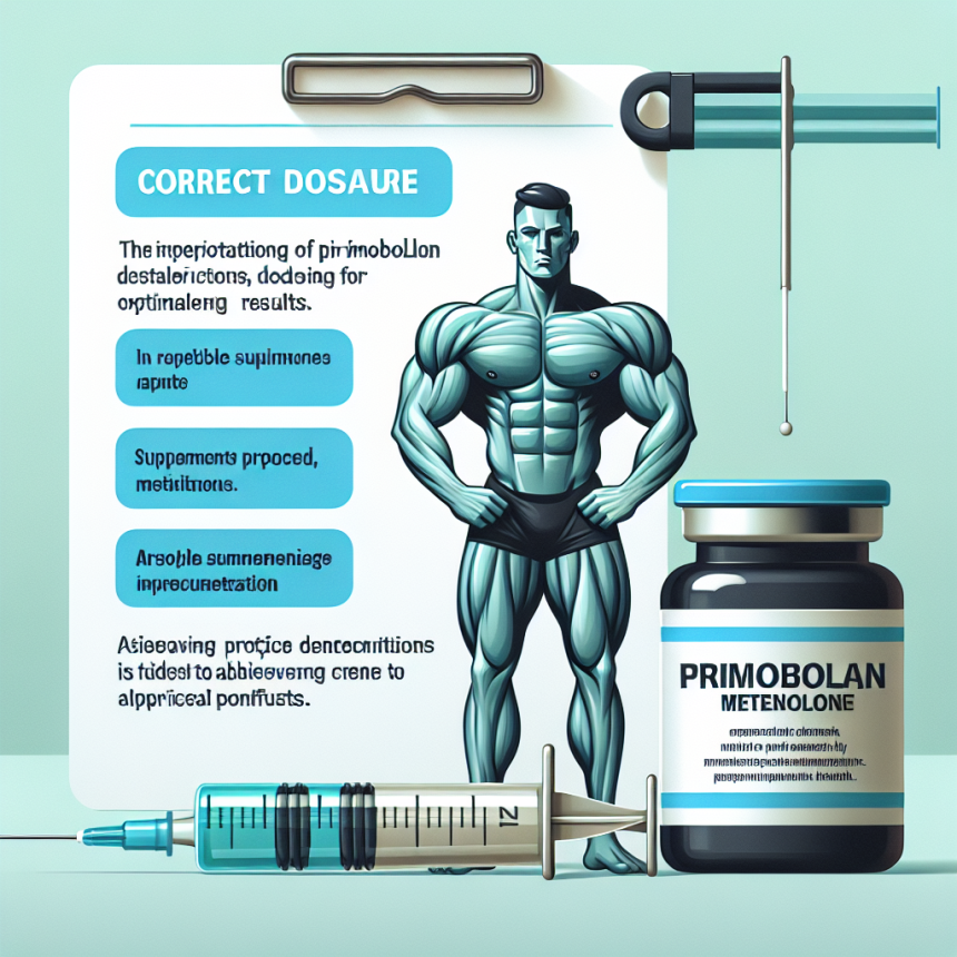 Importance of proper dosage of primobolan (metenolone) injections for optimal results
