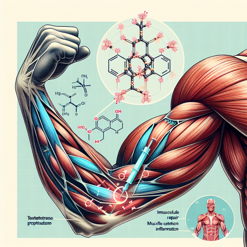 muscle repair and testosterone propionate influence