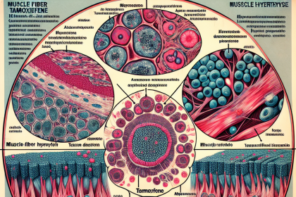 Muscle fiber hypertrophy with tamoxifene