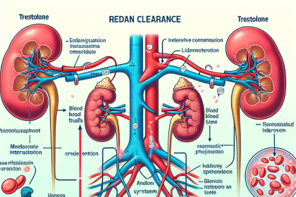 Renal clearance of trestolone