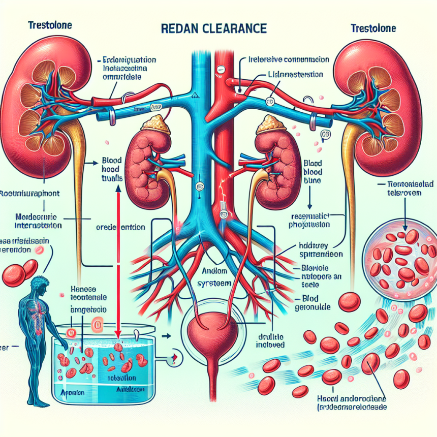 Renal clearance of trestolone