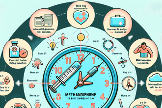 Time of day considerations for methandienone injection